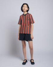 Load image into Gallery viewer, VERMILION STRIPED JACQUARD T-SHIRT
