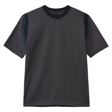 Load image into Gallery viewer, BLACK STRIPED JACQUARD T-SHIRT
