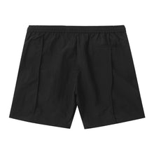 Load image into Gallery viewer, BLACK PLEATED NYLON SHORTS
