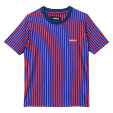 Load image into Gallery viewer, BLUE STRIPED RIB KNIT T-SHIRT
