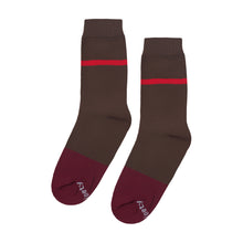 Load image into Gallery viewer, BROWN-RED SOCKS
