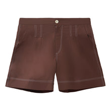 Load image into Gallery viewer, BROWN TWILL SHORTS
