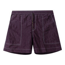 Load image into Gallery viewer, BURGUNDY NYLON SHORTS
