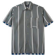 Load image into Gallery viewer, OLIVE STRIPED VISCOSE SHIRT

