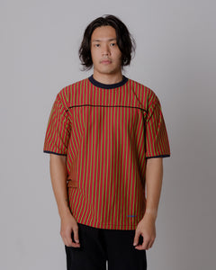 RED & GREEN STRIPED T-SHIRT